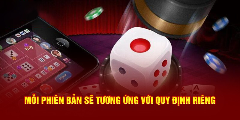 Mỗi phiên bản sẽ tương ứng với quy định riêng